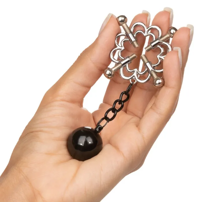 Female Sex Toys Nipple Grips 4Point Weighted Nipple Press California Exotic
