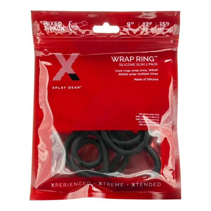 PerfectFit Male Sex Toys PerfectFit Xplay 3 Pack Silicone Thin Wrap Ring