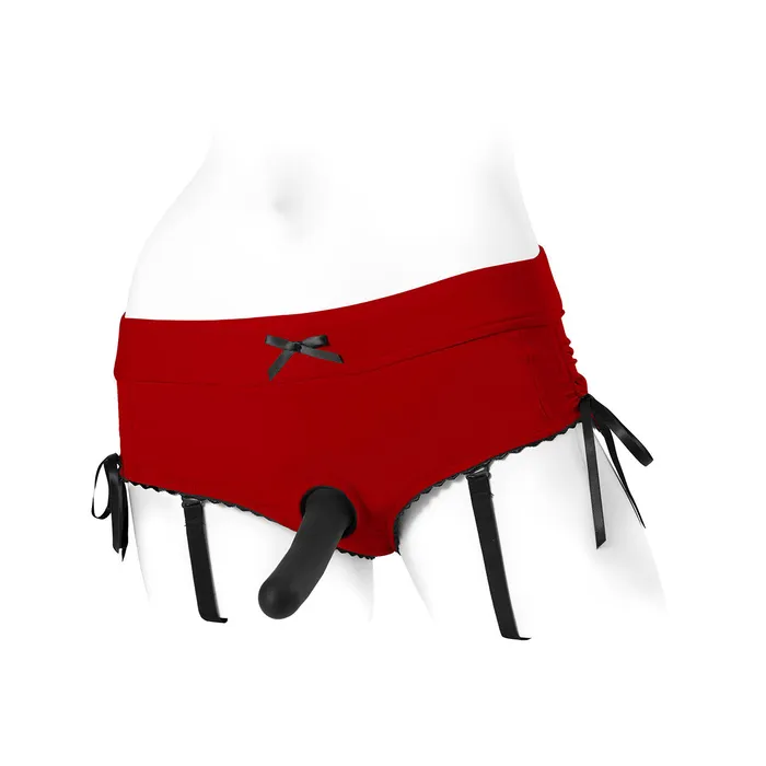 SpareParts Vibrators Spareparts Sasha Harness RedBlk Nylon XS
