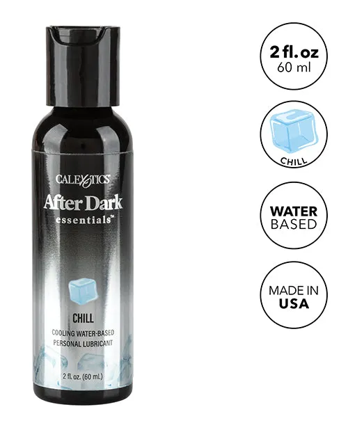 After Dark Essentials Chill Cooling Water Based Personal Lubricant 2 oz Cal Exotics Lubricants