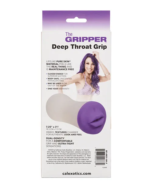 Cal Exotics Vibrators The Gripper Deep Throat Grip Purple