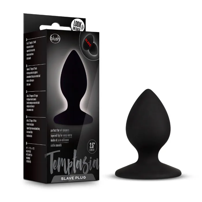 Anal Blush Temptasia Slave Plug Black