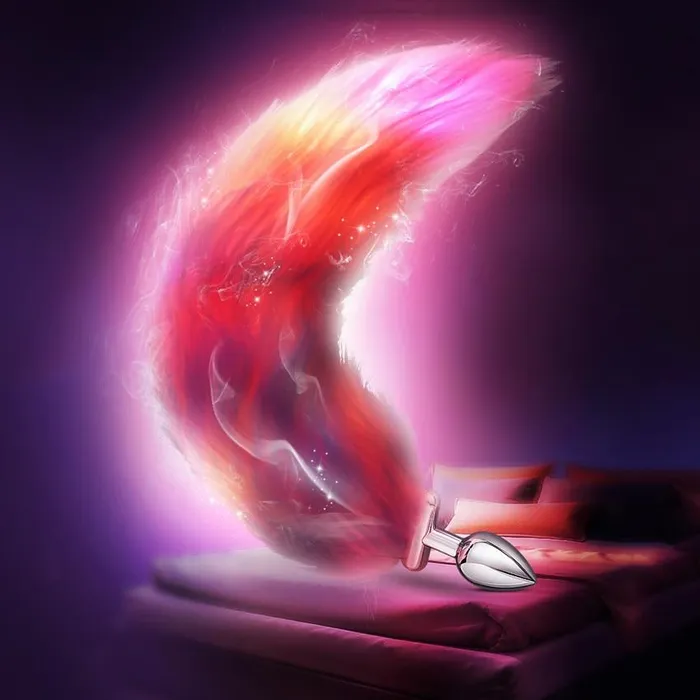 Anal House of Dasein Butt Plug Tails Glowing Fur Fox Anal Tail Butt Plug Cosplay Bdsm Pet Play Fetish