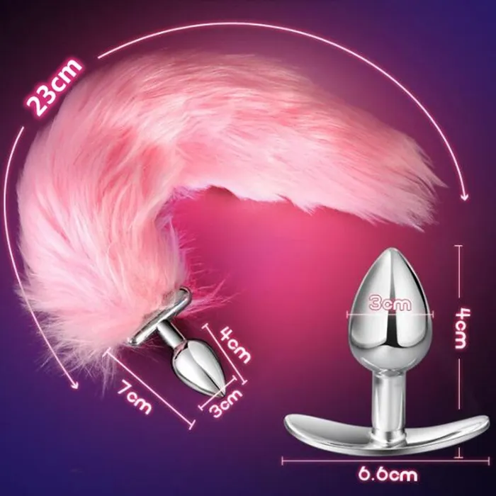 Anal House of Dasein Butt Plug Tails Glowing Fur Fox Anal Tail Butt Plug Cosplay Bdsm Pet Play Fetish