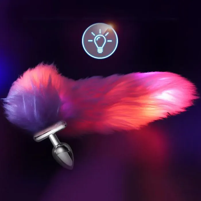 Anal House of Dasein Butt Plug Tails Glowing Fur Fox Anal Tail Butt Plug Cosplay Bdsm Pet Play Fetish
