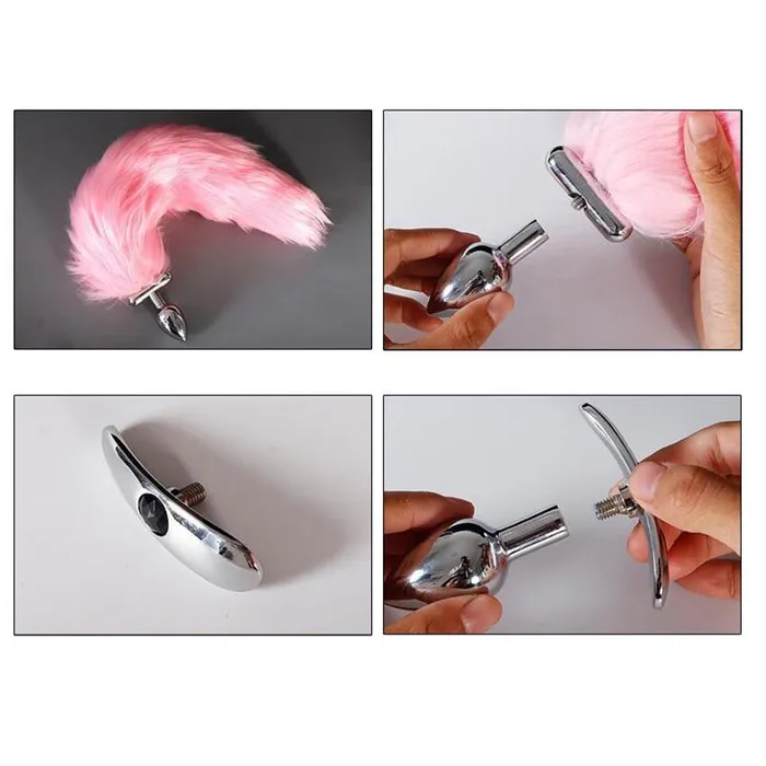 Anal House of Dasein Butt Plug Tails Glowing Fur Fox Anal Tail Butt Plug Cosplay Bdsm Pet Play Fetish