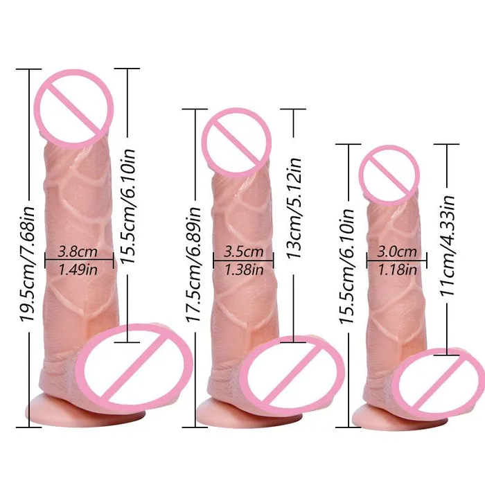 Dildos House of Dasein Realistic Dildos Realistic Large Dildo Suction Cup Balls Dong