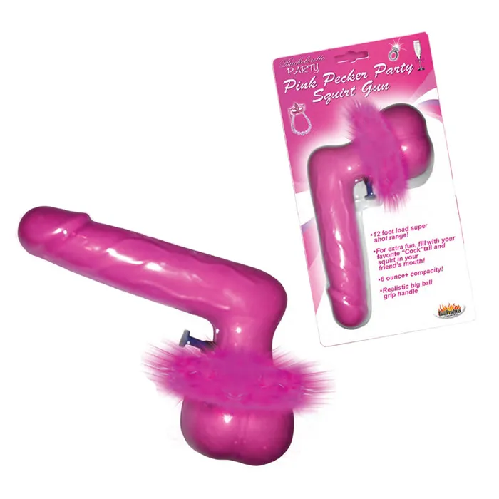 Hott Products Unlimited Vibrators Pink Pecker Party Squirt Gun