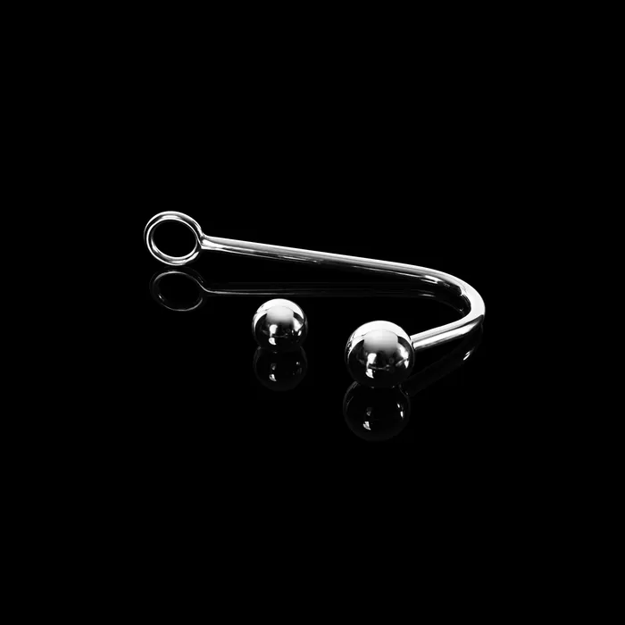 Kink Store Male Sex Toys Small Metal Anal Hook with 2 Balls By Kink
