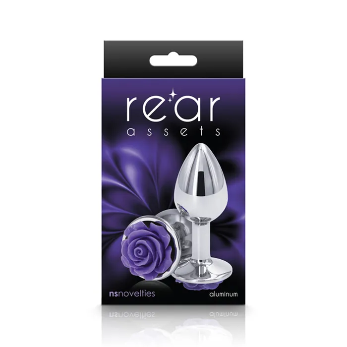 New Sensations Novelties Inc Vibrators Rear Assets Rose Small Purple