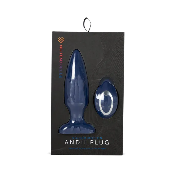 Novel Creations Usa Nu Sensuelle Andii Roller Plug Navy Anal