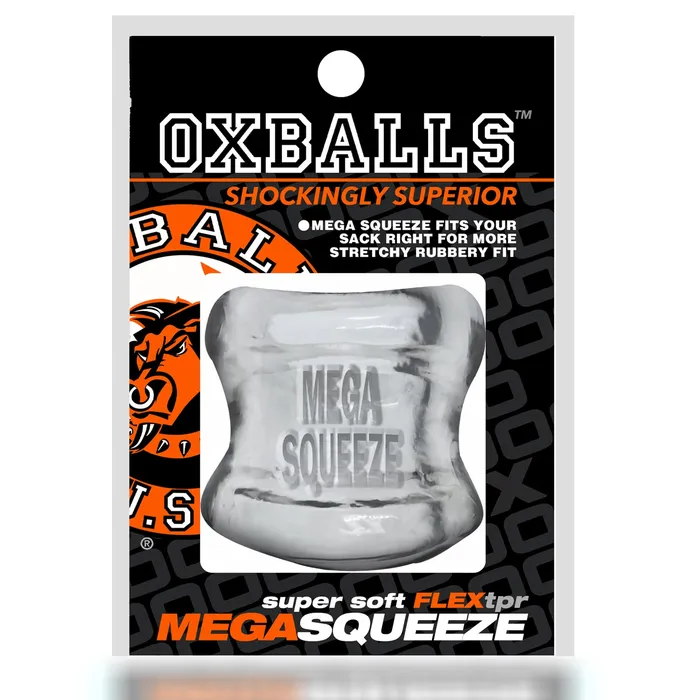 Oxballs Dildos Mega Squeeze Ergofit Ballstretcher Clear