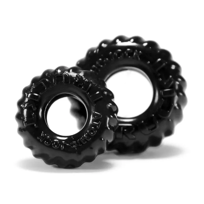 Truckt 2Pc Cockring Set Black Net Blue Ox Designs Oxballs Anal
