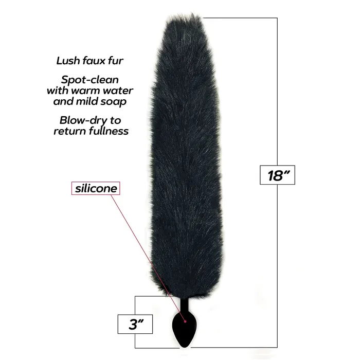 Anal Foxy Fox Tail Silicone Butt Plug Black Icon Brands Anal Foxy Fox Tail Silicone Butt Plug Black Icon Brands