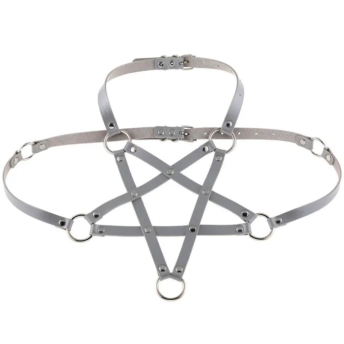 EVEs SECRETS Pentagram Bra Harness for Women Sexy PU Leather Body Harness BDSM Apparel Female Sex Toys