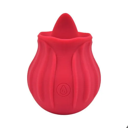 Female Sex Toys 1on1 Licking Rose RoseShaped Vibrator with 10 Functions USB Rechargeable