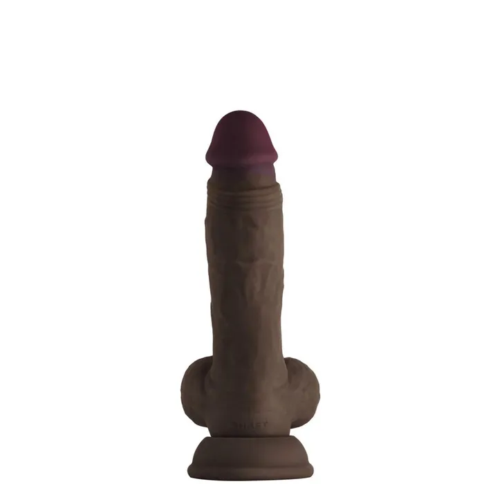 Female Sex Toys Shaft Shaft Always Up Model A Flexiskin Liquid Silicone Realistic Dildo with Balls 75 inch Mahogany