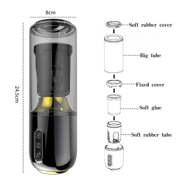 Lusty Age Male Sex Toys Fully Automatic Thrusting Rotating Masturbation Stroker