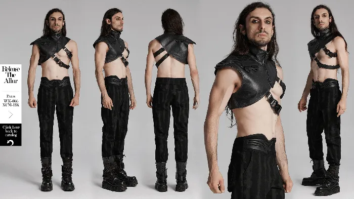Male Sex Toys EVEs SECRETS Adjustable Buckle Cyberpunk Shoulder Armor for Bold Style