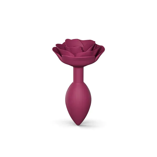 Male Sex Toys Lovely Planet USA Love to Love Open Roses Silicone Anal Plug Plum Star Medium