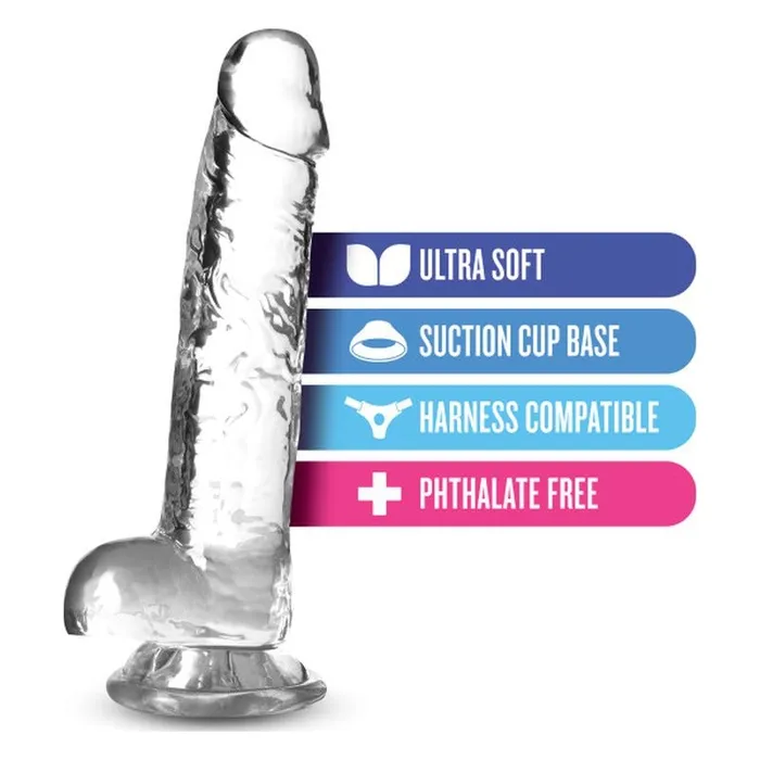 Naturally Yours 7 Crystaline Dildo Diamond Clear Naturally Yours Dildos