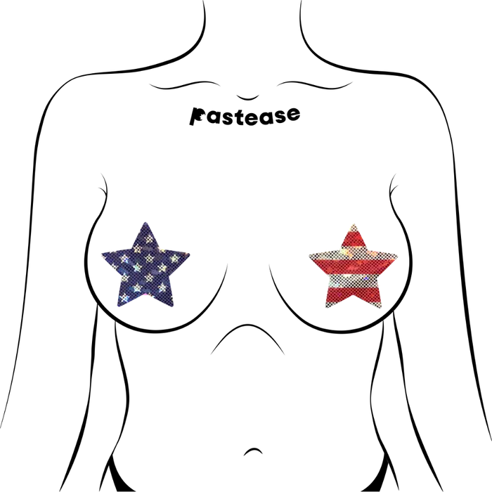 Pastease Vibrators Pastease Glitter Stars Stripes Patriotic Star Pasties Pastease Vibrators Pastease Glitter Stars Stripes Patriotic Star Pasties