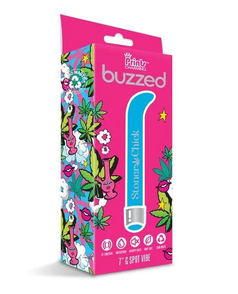 PRINTS CHARMING BUZZED 7 INCH G SPOT VIBE STONER CHICK GLOBAL NOVELTIES Vibrators PRINTS CHARMING BUZZED 7 INCH G SPOT VIBE STONER CHICK GLOBAL NOVELTIES Vibrators