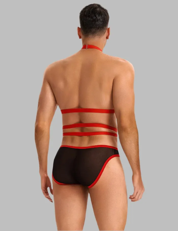 Scandals Menswear Female Sex Toys Mens Bondage Inspired Harness Bodysuit by Scandals Menswear Scandals Menswear Female Sex Toys Mens Bondage Inspired Harness Bodysuit by Scandals Menswear