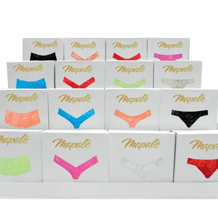 Teddies And Bodies Mapale Lace V Back Thong Orange Small