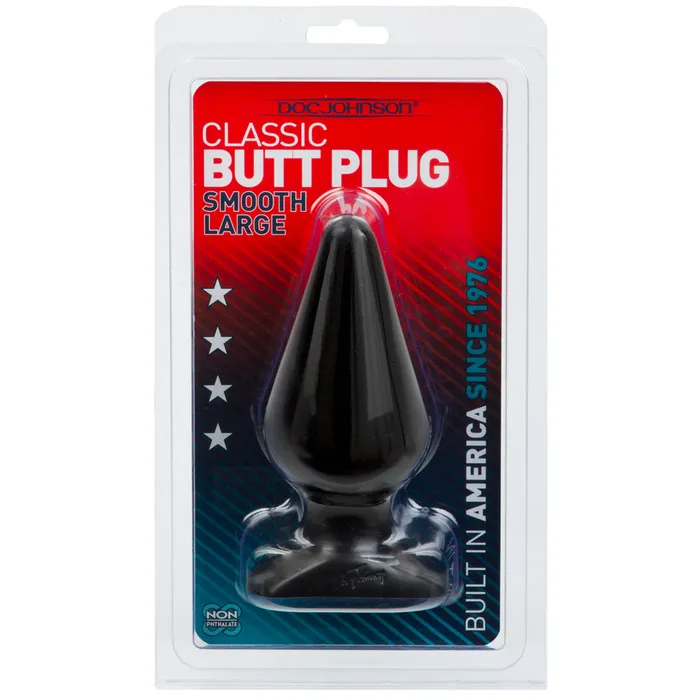 Anal Doc Johnson Doc Johnson Classic Butt Plug Black Large