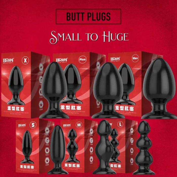 Anal Plug Small to Huge FRISKY BUSINESS SG Male Sex Toys