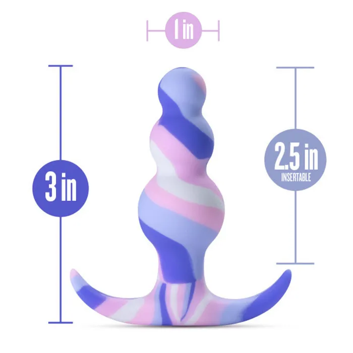 Avant Twilight Silicone Anal Plug Blue Blush Anal