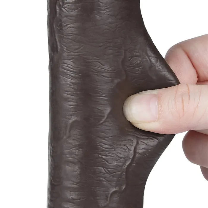 Dildos LOVETOY 9 Sliding Skin Dual Density Dildo Black