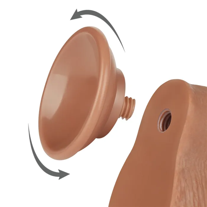 LOVETOY Dildos 75 Sliding Skin Dual Density Dildo Brown