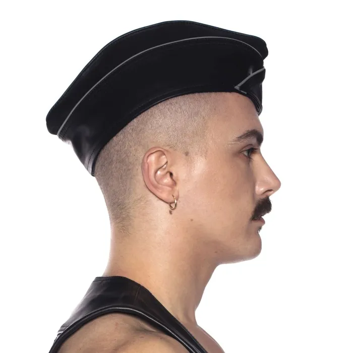 Restraints Prowler RED Prowler RED Leather Triangle Cap Grey Trim