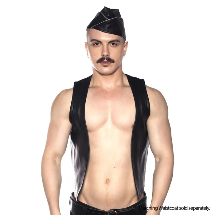 Restraints Prowler RED Prowler RED Leather Triangle Cap Grey Trim